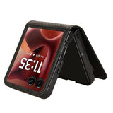 Motorola Razr 60 Ultra/70 Ultra FlexCard kulfiberetui med kortholdere - sort
