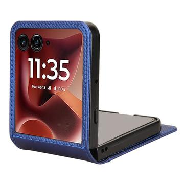 Motorola Razr 60 Ultra/70 Ultra FlexCard-kulfiberetui med kortholdere - blå