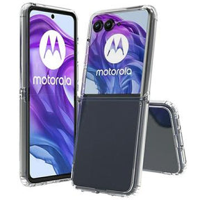 Motorola Razr 60 Ultra/70 Ultra Ridsefast Hybrid Cover - Gennemsigtig