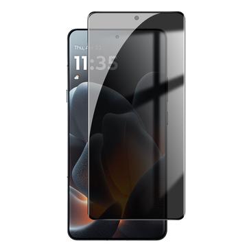 Motorola Signature Privacy Full Cover Skærmbeskytter Hærdet Glas - Sort Kant