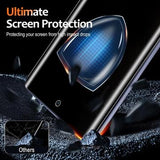Motorola Signature Privacy Full Cover Skærmbeskytter Hærdet Glas - Sort Kant