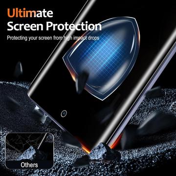 Motorola Signature Privacy Full Cover Skærmbeskytter Hærdet Glas - Sort Kant