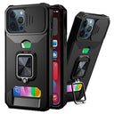 Multifunktionel 4-i-1 iPhone 11 Pro Hybrid Cover - Sort