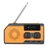 Multifunktionel solcelle håndsving nødradio m. SOS, powerbank og lommelygte HY-068