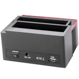 Multifunktionel USB 2.0 til SATA/IDE Docking Station - Sort
