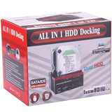 Multifunktionel USB 2.0 til SATA/IDE Docking Station - Sort
