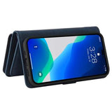 Multifunktions Serie iPhone 14 Pro Max Pung Cover - Blå