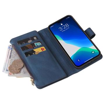 Multifunktions Serie iPhone 14 Pro Max Pung Cover - Blå
