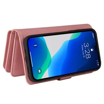 Multifunktions Serie iPhone 14 Pro Pung Cover - Pink