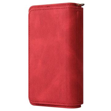 Multifunktions Serie iPhone 14 Pro Pung Cover - Rød