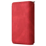 Multifunktions Serie iPhone 14 Pro Pung Cover - Rød