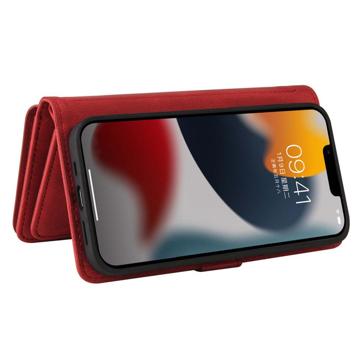 Multifunktions Serie iPhone 14 Pung Cover - Rød