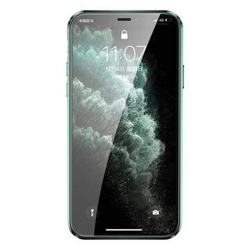 iPhone 11 Magnetisk Cover med Hærdet Glas - Grøn