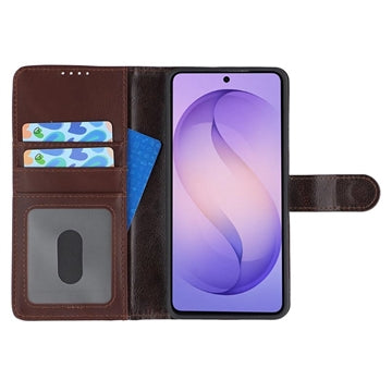 Samsung Galaxy S26+ MyTPhone CardMate MagSafe Læder Pung Cover med Kortholder, Stativ, 2x Skærmbeskyttelse - mørkebrun