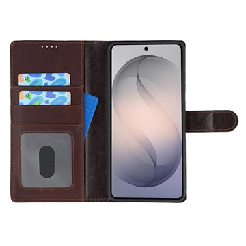 Samsung Galaxy S26 Ultra MyTPhone CardMate MagSafe Læder Pung Cover med Kortholder, Stativ, 2x Skærmbeskyttelse - mørkebrun