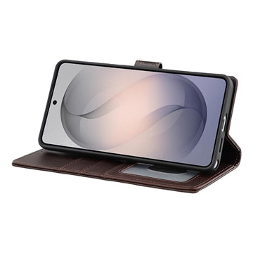 Samsung Galaxy S26 Ultra MyTPhone CardMate MagSafe Læder Pung Cover med Kortholder, Stativ, 2x Skærmbeskyttelse - mørkebrun