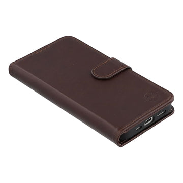 iPhone 17e MyTPhone CardMate MagSafe Læder Pung Cover med Kortholder, Stativ, 2x Skærmbeskyttelse - mørkebrun