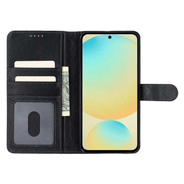 Samsung Galaxy S24 FE MyTPhone CardMate MagSafe Læder Pung Cover med Kortholder, Stativ, 2x Skærmbeskyttelse - sort