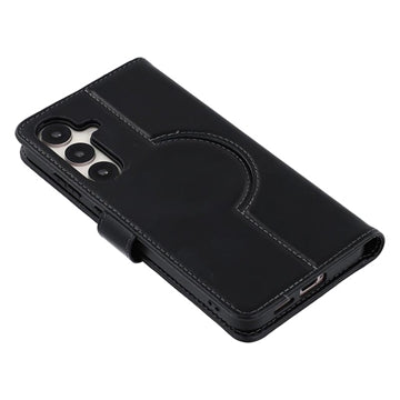 Samsung Galaxy S24 FE MyTPhone CardMate MagSafe Læder Pung Cover med Kortholder, Stativ, 2x Skærmbeskyttelse - sort
