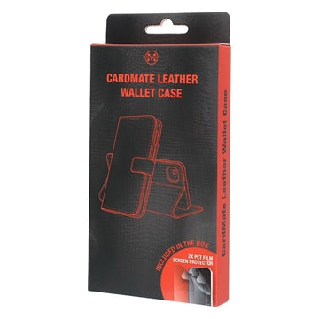 Samsung Galaxy S25+ MyTPhone CardMate MagSafe Læder Pung Cover med Kortholder, Stativ, 2x Skærmbeskyttelse - sort