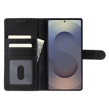 Samsung Galaxy S25 Ultra MyTPhone CardMate MagSafe Læder Pung Cover med Kortholder, Stativ, 2x Skærmbeskyttelse - sort