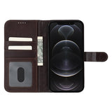 iPhone 12/12 Pro MyTPhone CardMate MagSafe Læder Pung Cover med Kortholder, Stativ, 2x Skærmbeskyttelse - mørkebrun