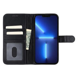 iPhone 13 Pro MyTPhone CardMate MagSafe Læder Pung Cover med Kortholder, Stativ, 2x Skærmbeskyttelse - sort