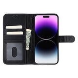 iPhone 14 Pro MyTPhone CardMate MagSafe Læder Pung Cover med Kortholder, Stativ, 2x Skærmbeskyttelse - sort