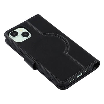 iPhone 15 Plus/14 Plus MyTPhone CardMate MagSafe Læder Pung Cover med Kortholder, Stativ, 2x Skærmbeskyttelse - sort