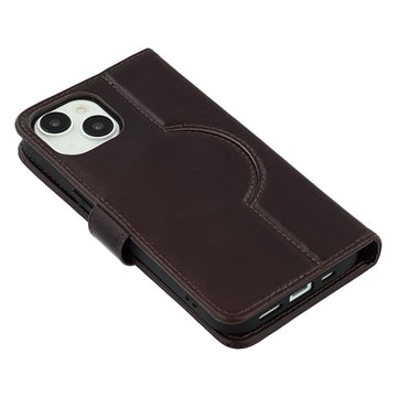 iPhone 15 Plus/14 Plus MyTPhone CardMate MagSafe Læder Pung Cover med Kortholder, Stativ, 2x Skærmbeskyttelse - mørkebrun