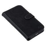 iPhone 16 Plus MyTPhone CardMate MagSafe Læder Pung Cover med Kortholder, Stativ, 2x Skærmbeskyttelse - sort