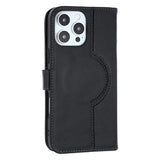iPhone 16 Pro Max MyTPhone CardMate MagSafe Læder Pung Cover med Kortholder, Stativ, 2x Skærmbeskyttelse - Sort