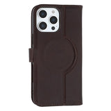 iPhone 16 Pro Max MyTPhone CardMate MagSafe Læder Pung Cover med Kortholder, Stativ, 2x Skærmbeskyttelse - mørkebrun