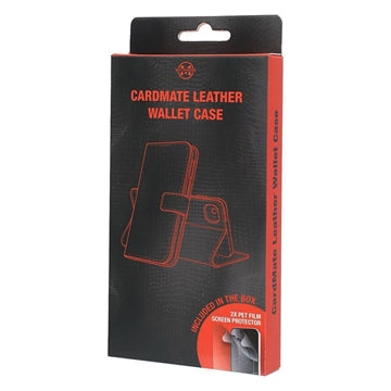 iPhone Air MyTPhone CardMate MagSafe Læder Pung Cover med Kortholder, Stativ, 2x Skærmbeskyttelse - sort