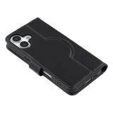 iPhone 17 MyTPhone CardMate MagSafe Læder Pung Cover med Kortholder, Stativ, 2x Skærmbeskyttelse - sort