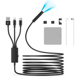 NK-5001Pro 3-i-1 inspektionskamera / endoskop 5.5mm - Lightning, USB-C, USB - 5m