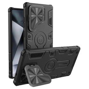 Samsung Galaxy S25 Ultra Nillkin CamShield Armor Prop Hybrid Cover - MagSafe-kompatibel - Sort