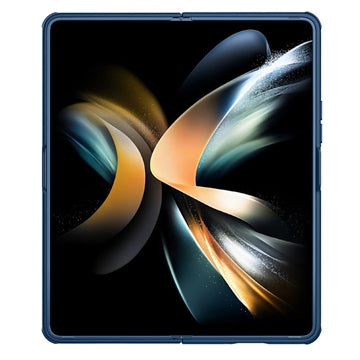 Samsung Galaxy Z Fold5 Nillkin CamShield Fold Hybrid Cover med Stativ - Blå