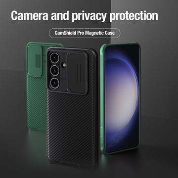 Nillkin CamShield Pro Magnetic Samsung Galaxy S24+ Hybrid Cover - Grøn