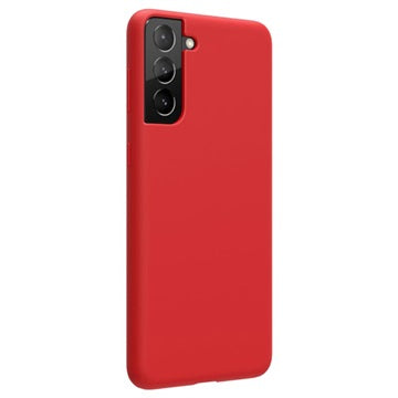 Nillkin Flex Pure Samsung Galaxy S21+ 5G Liquid Silikone Cover - Rød