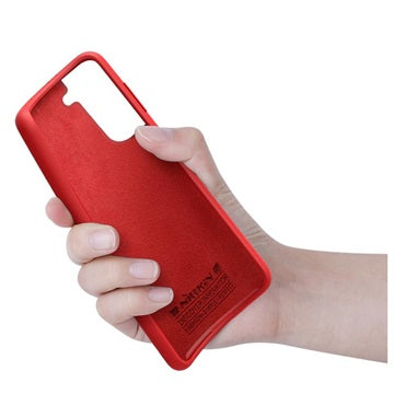 Nillkin Flex Pure Samsung Galaxy S21+ 5G Liquid Silikone Cover - Rød