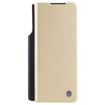 Samsung Galaxy Z Fold5 Nillkin Qin Pro Flip Cover - Guld