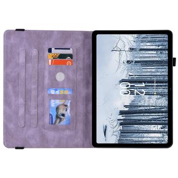 Nokia T21 Butterfly Series Folio-etui - Lilla