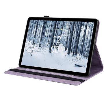 Nokia T21 Butterfly Series Folio-etui - Lilla