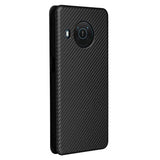 Nokia X10/X20 Flip Cover - Karbonfiber - Sort