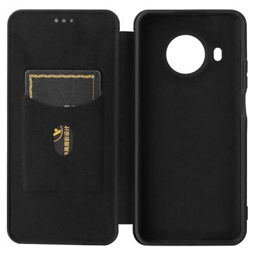 Nokia X10/X20 Flip Cover - Karbonfiber - Sort