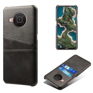 Nokia X10/X20 KSQ Belagt Plastikcover med Kortlommer - Sort