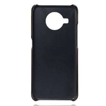 Nokia X10/X20 KSQ Belagt Plastikcover med Kortlommer - Sort