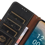 Nokia XR21 Læderpung med RFID - Sort