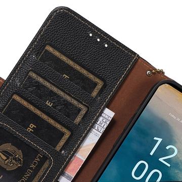 Nokia XR21 Læderpung med RFID - Sort